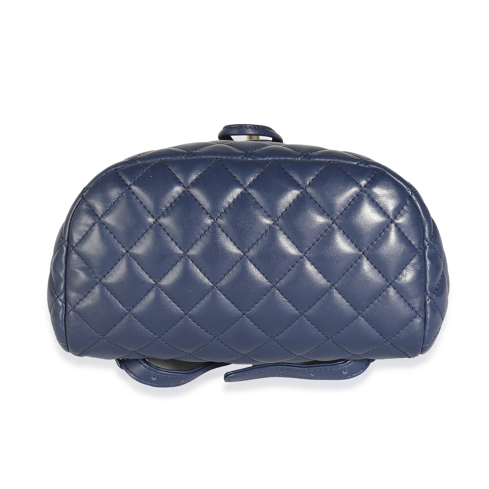 Chanel Navy Quilted Lambskin Small Urban Spirit Backpack - Picture 7 of 7
